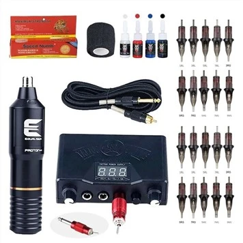 Tatu Pen Mesin Kit Dengan Dakwat